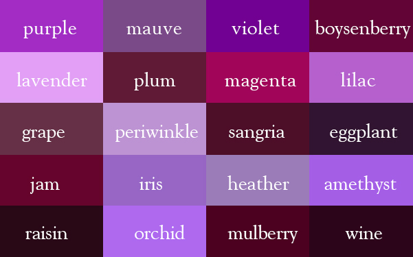 Figurative language in the color purple